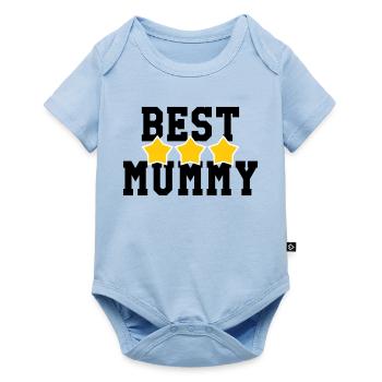 Best Mom - Mother's Day - Baby Premium short-sleeve bodysuit - light blue - Front