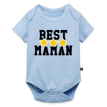 Best Mom - Mother's Day - Baby Premium short-sleeve bodysuit - light blue - Front