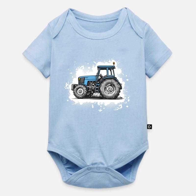 Traktor bleu - Splash - Body à manches courtes Premium Bébé - bleu clair