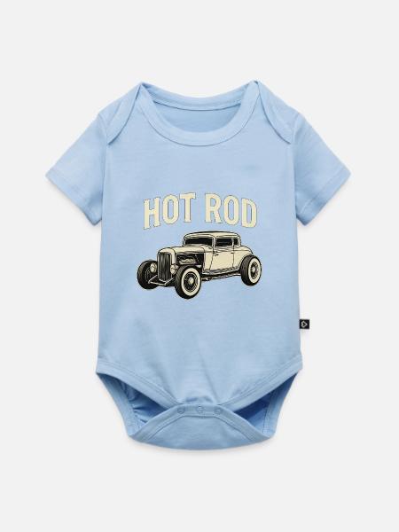 Hot Rod Oldtimer - Baby Premium Kurzarmbody - Hellblau