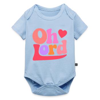 Oh Lord - Baby Premium Kurzarmbody - Hellblau - Vorne