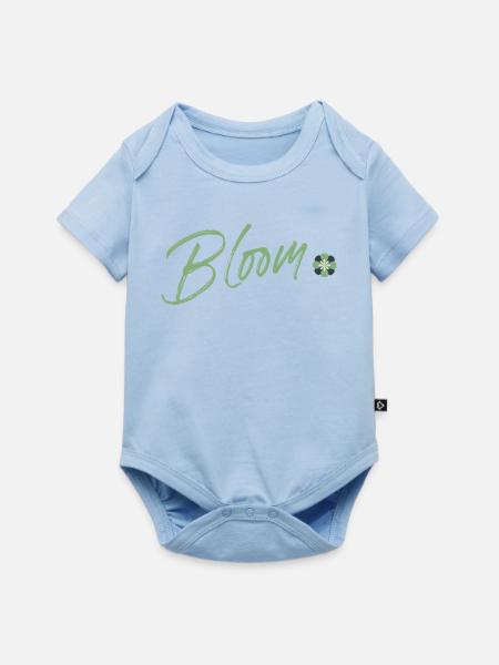 Blühen - Baby Premium Kurzarmbody - Hellblau