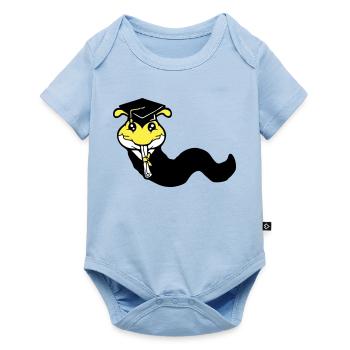 Caterpillar High School Graduation Passed College Worm - Baby Premium short-sleeve bodysuit - light blue - Front