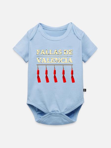 Fallas de Valencia Traca - Baby Premium Kurzarmbody - Hellblau