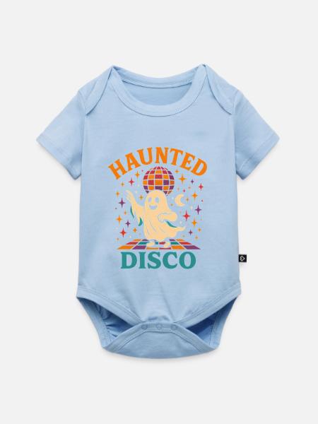 Geisterdisco Groove - Baby Premium Kurzarmbody - Hellblau