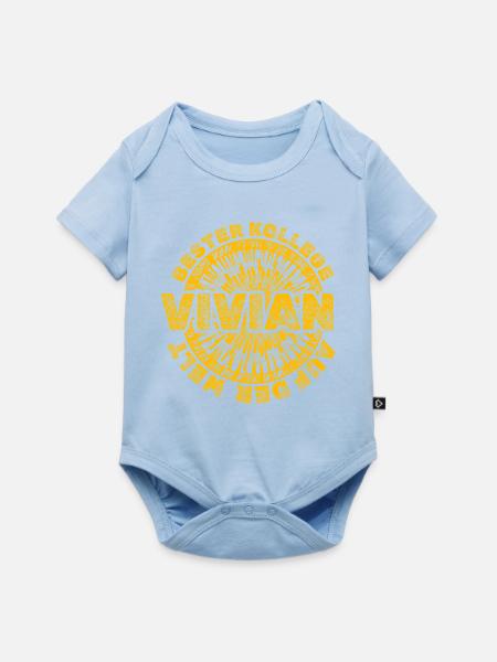 Vivian als Arbeit - Baby Premium Kurzarmbody - Hellblau