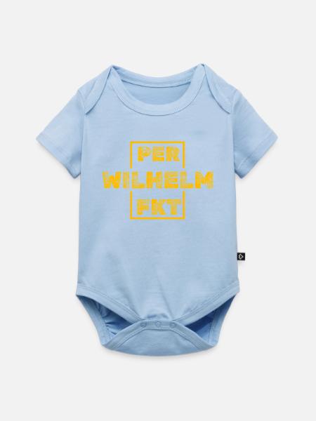 Wilhelm - Baby Premium Kurzarmbody - Hellblau