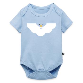 Cuddly Cloud Face - Baby Premium short-sleeve bodysuit - light blue - Front