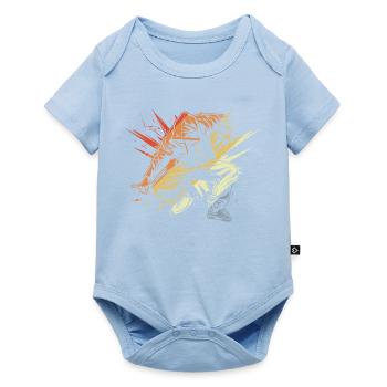 Breakdancer Drawing Vintage - Baby Premium short-sleeve bodysuit - light blue - Front