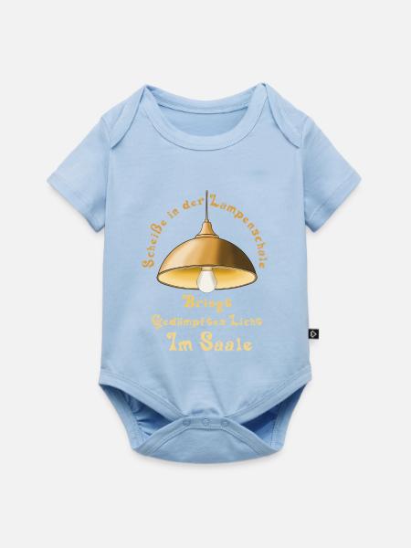 Scheiße in der Lampenschale... - Baby Premium Kurzarmbody - Hellblau