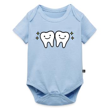 Tooth Cute - Baby Premium short-sleeve bodysuit - light blue - Front