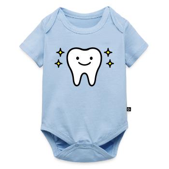 Tooth Cute - Baby Premium short-sleeve bodysuit - light blue - Front