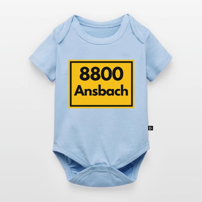 OLD POSTCODE POSTCODE RETRO 8800 ANSBACH FRANKEN Baby Premium short-sleeve bodysuit