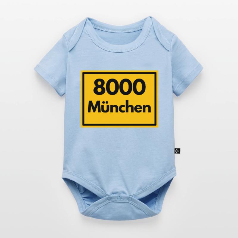 OLD POSTCODE POSTCODE RETRO 8000 MUNICH BAVARIA Baby Premium short-sleeve bodysuit