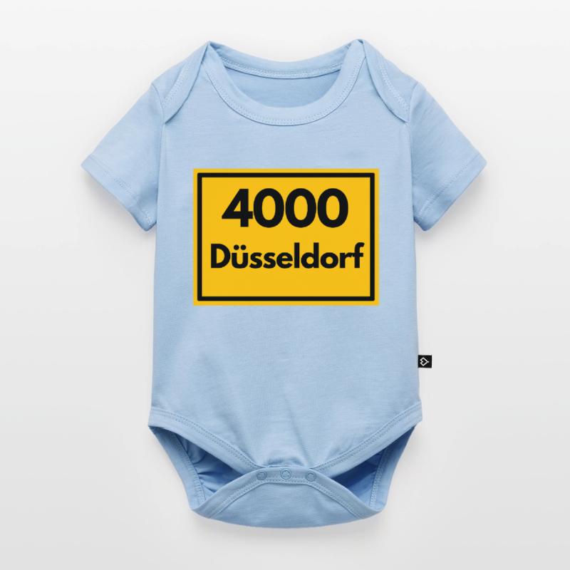 OLD POSTCODE POSTCODE RETRO 4000 DÜSSELDORF - OLD Baby Premium short-sleeve bodysuit