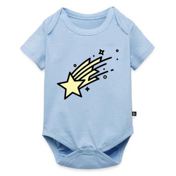 Une bande dessinée Shooting Star Comet - Body à manches courtes Premium Bébé - bleu clair - Devant