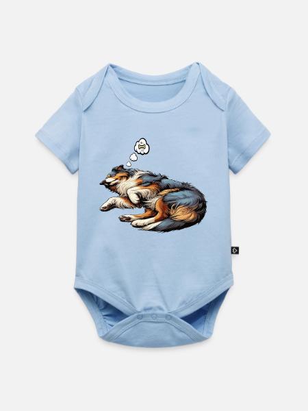 Australian Shepherd Aussie Aussiebesitzer Aussies - Baby Premium Kurzarmbody - Hellblau
