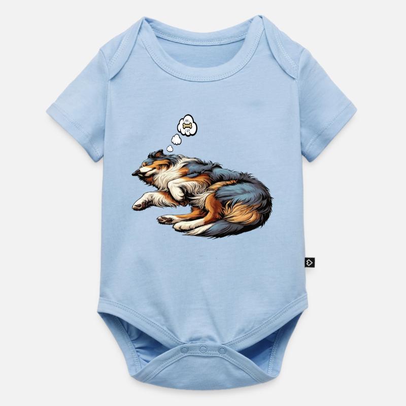 Australian Shepherd Aussie Aussiebesitzer Aussies - Baby Premium Kurzarmbody - Hellblau