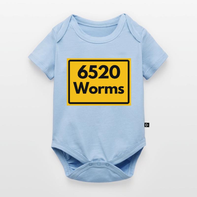 OLD POSTCODE POSTCODE RETRO 6520 WORMS Baby Premium short-sleeve bodysuit