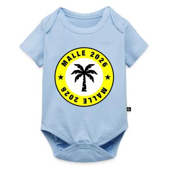 Malle 2026 Palm Tree Circle - Baby Premium short-sleeve bodysuit - light blue - Front