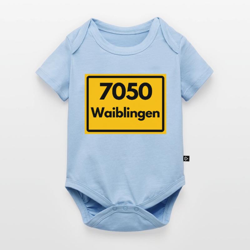 OLD POSTCODE POSTCODE RETRO 7050 WAIBLINGEN HEIMAT Baby Premium short-sleeve bodysuit