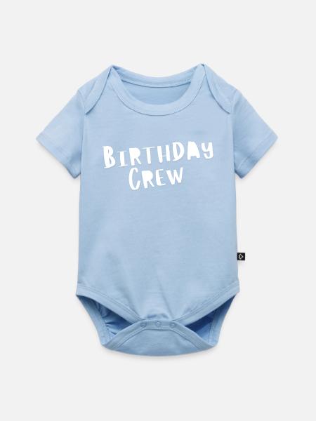 Birthday Crew - Baby Premium Kurzarmbody - Hellblau