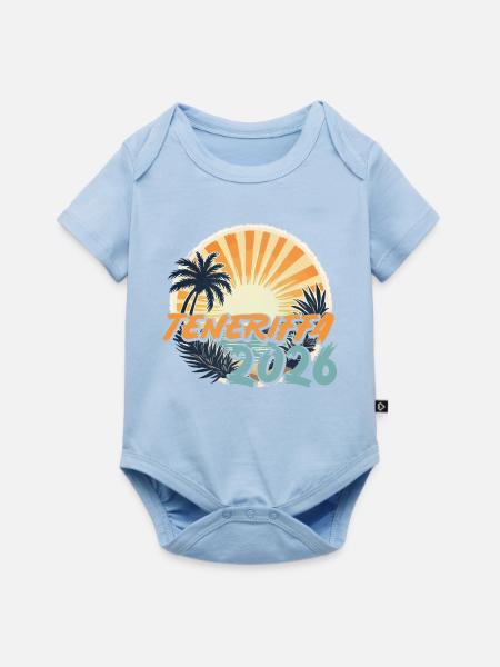 Teneriffa 2026 - Baby Premium Kurzarmbody - Hellblau