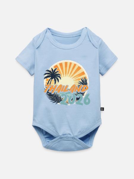 Thailand 2026 - Baby Premium Kurzarmbody - Hellblau