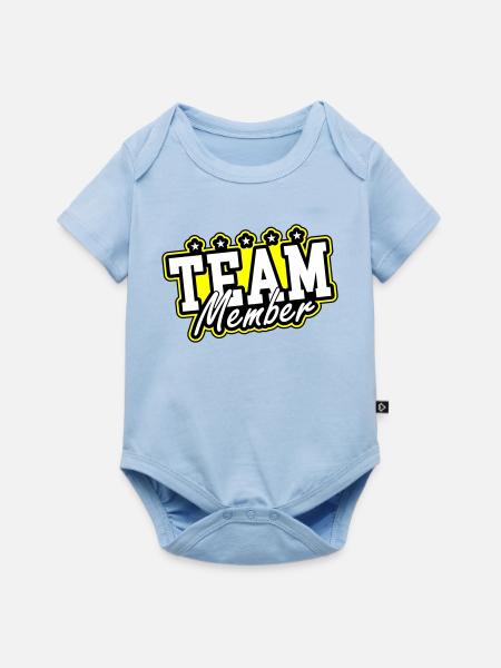 Team Mitglied - Baby Premium Kurzarmbody - Hellblau