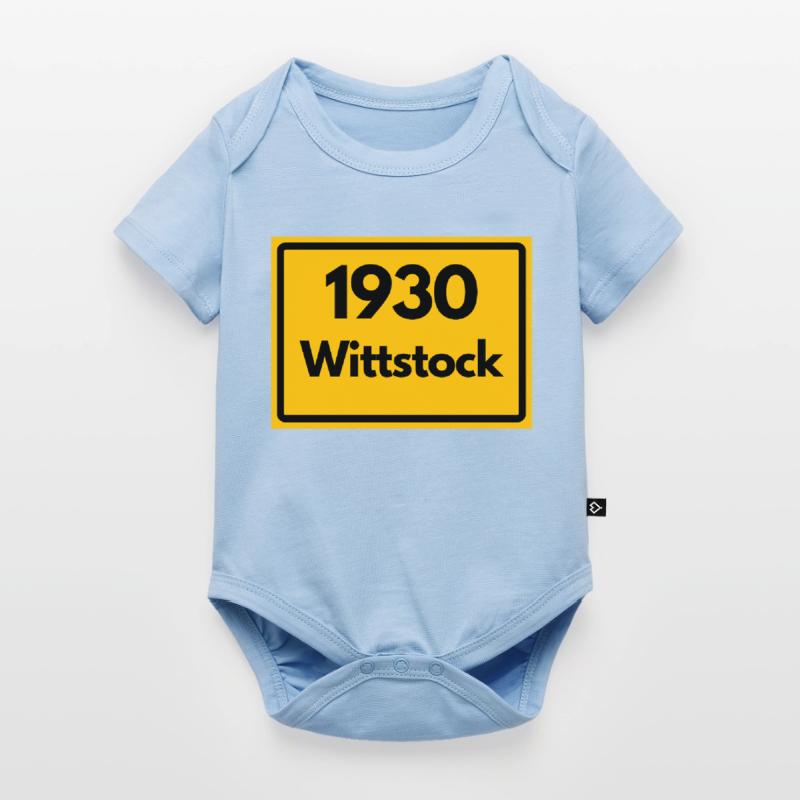 OLD POSTCODE POSTCODE RETRO 1930 WITTSTOCK HEIMAT Baby Premium short-sleeve bodysuit