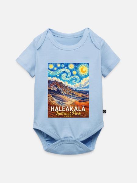 Haleakalā National Park Hawaii - Baby Premium Kurzarmbody - Hellblau