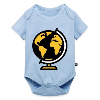 École Globe Globe Earth - Body à manches courtes Premium Bébé - bleu clair - Devant