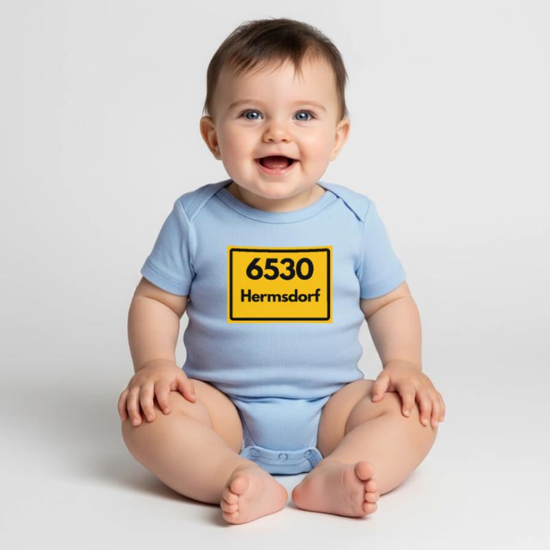 Ancien code postal 6530 Hermsdorf, Thuringe, code postal Body à manches courtes Premium Bébé