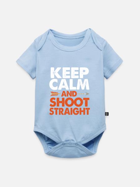 Bogen Bogenschütze Bogenschießen - Baby Premium Kurzarmbody - Hellblau