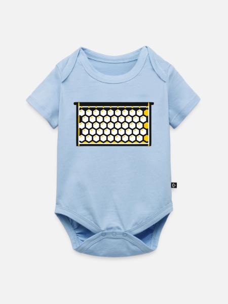  Bienenwabe Rähmchen Imkerei Honigernte Bienen - Baby Premium Kurzarmbody - Hellblau