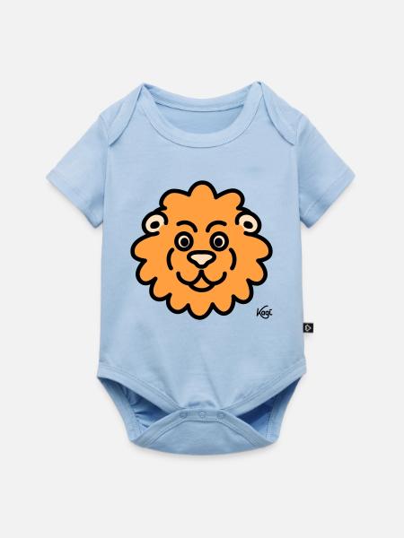 Lion Large - Baby Premium short-sleeve bodysuit - light blue
