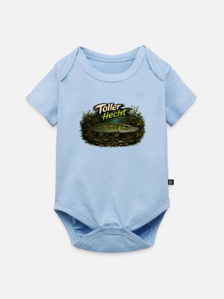 Toller Hecht – Deutscher Hecht | Angler - Baby Premium Kurzarmbody - Hellblau