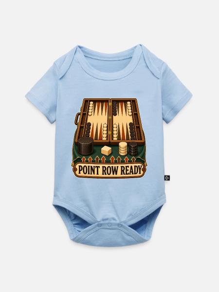 POINT ROW READY - Baby Premium Kurzarmbody - Hellblau