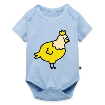 Royal Chick Cartoon - Baby Premium short-sleeve bodysuit - light blue - Front