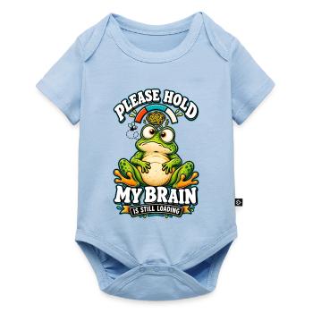 Please wait, my brain is still loading - Baby Premium Kurzarmbody - Hellblau - Vorne