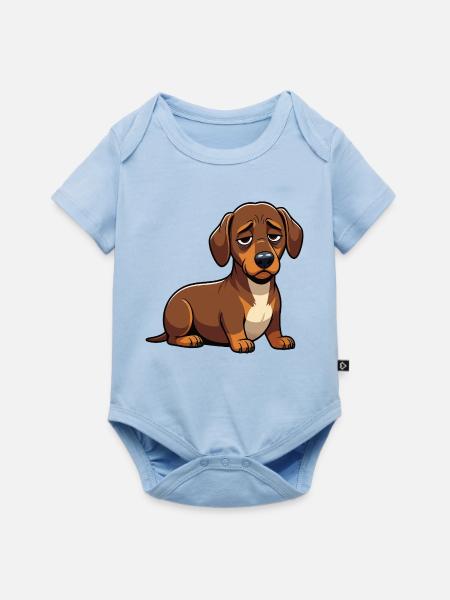 Dackel Dackelbesitzer Dackelhalter Dackelliebhaber - Baby Premium Kurzarmbody - Hellblau