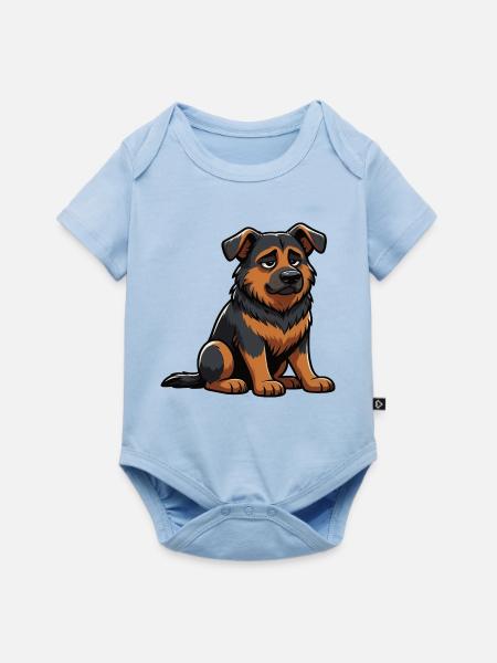 Deutscher Schäferhund Schäferhunde Schäferhunde - Baby Premium Kurzarmbody - Hellblau