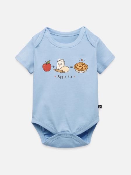 applepie - Baby Premium Kurzarmbody - Hellblau
