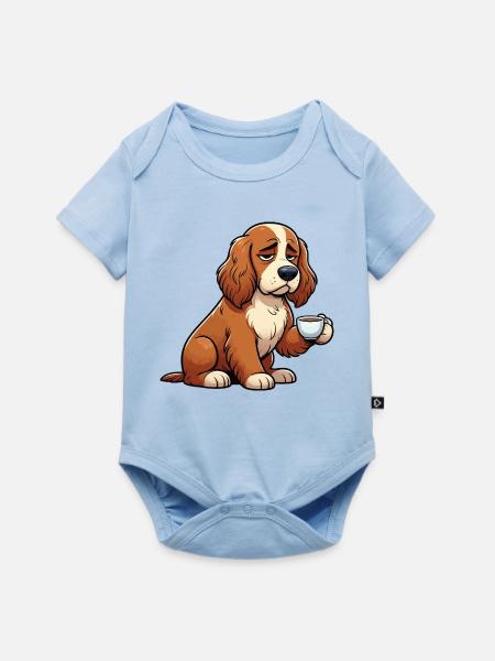 Cocker Spaniel Cockerhund Cocker Spaniel Besitzer - Baby Premium Kurzarmbody - Hellblau