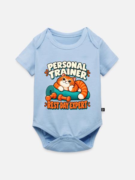 Personal Trainer - Baby Premium Kurzarmbody - Hellblau