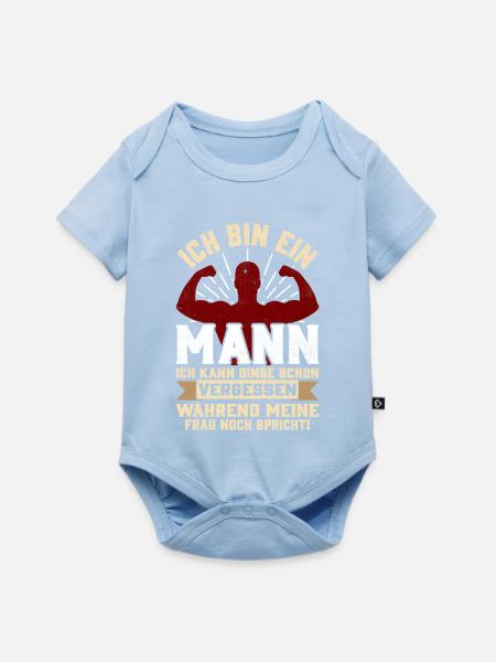 Mann Ehefrau Vergesslich Lustiger Spruch Geschenk - Baby Premium Kurzarmbody - Hellblau