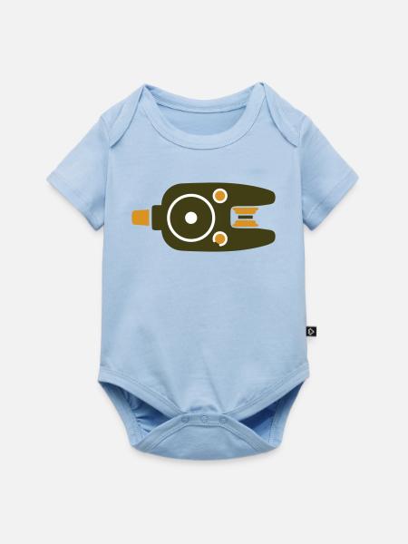 Bissanzeiger Angel Icon - Baby Premium Kurzarmbody - Hellblau