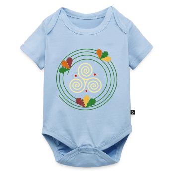 Triskel - Der ewige Kreislauf - Baby Premium Kurzarmbody - Hellblau - Vorne