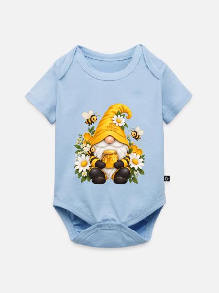 Süße Zwerge unter den Gnomen - Baby Premium Kurzarmbody - Hellblau