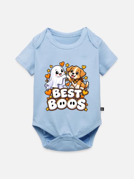 Beste Buds Hund und Geist - Baby Premium Kurzarmbody - Hellblau